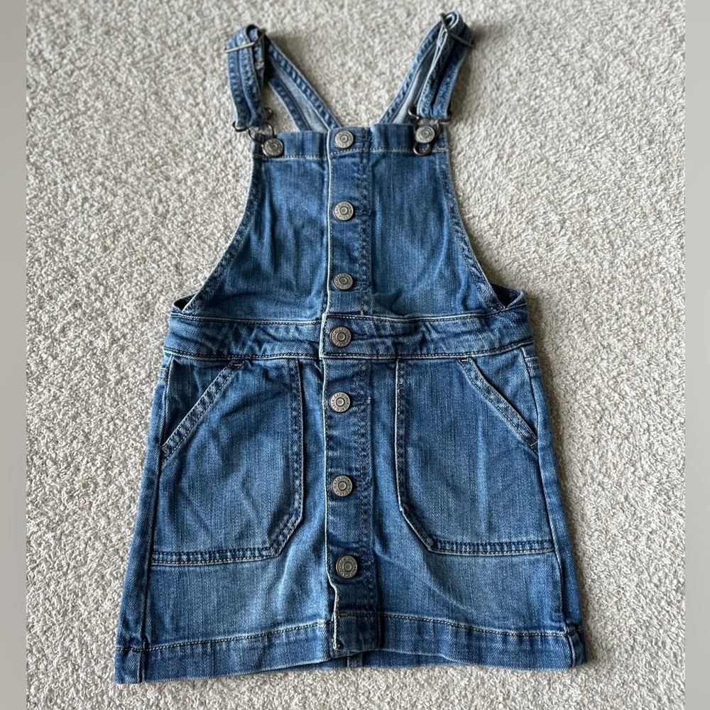 Girls Jean Overall Dress